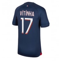 Fotballdrakt Herre Paris Saint-Germain Vitinha Ferreira #17 Hjemmedrakt 2023-24 Kortermet
